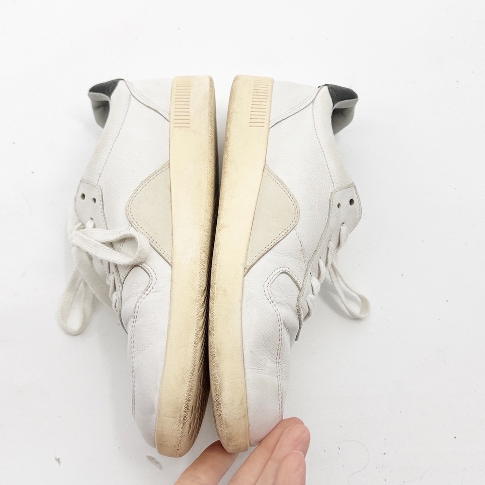 Everlane Tread Court Sneakers White Black Leather Low Top Trainers Womens 9 - Picture 9 of 11